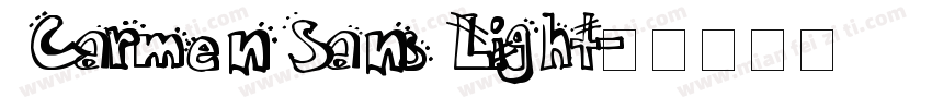 Carmen Sans Light字体转换